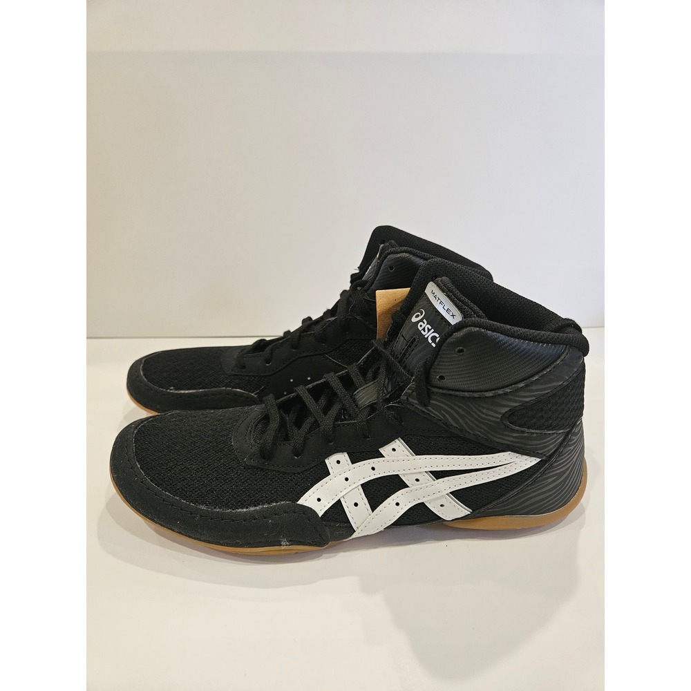 Asics Matflex 7 Mens Wrestling Shoes‎ Black White Size 9 NWT